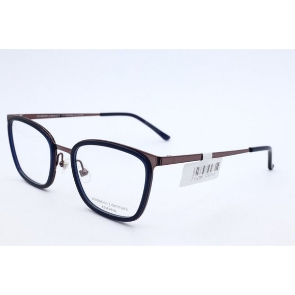 Prodesign Denmark 3184 c.9032 Dark Blue Rectangle Eyeglasses Clear Lenses 50mm - Picture 1 of 6